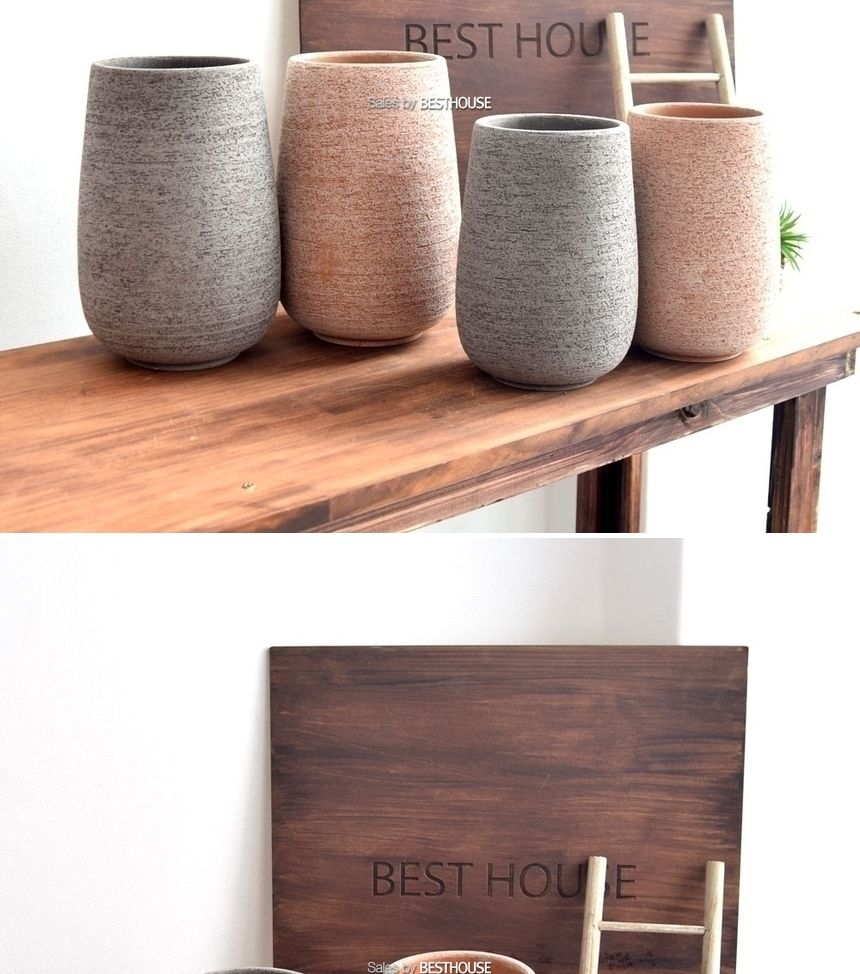 (CM25. 아레나(베이지)) 이탈리아 명품 러스틱.키큰미분 CM25 13x25cm/화분/정원용품/홈가드닝용품/가드닝