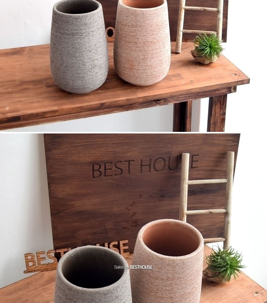 (CM25. 아레나(베이지)) 이탈리아 명품 러스틱.키큰미분 CM25 13x25cm/화분/정원용품/홈가드닝용품/가드닝