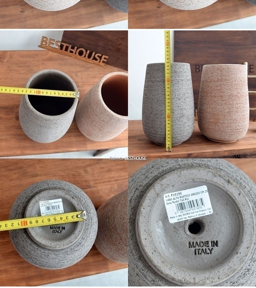(CM25. 아레나(베이지)) 이탈리아 명품 러스틱.키큰미분 CM25 13x25cm/화분/정원용품/홈가드닝용품/가드닝