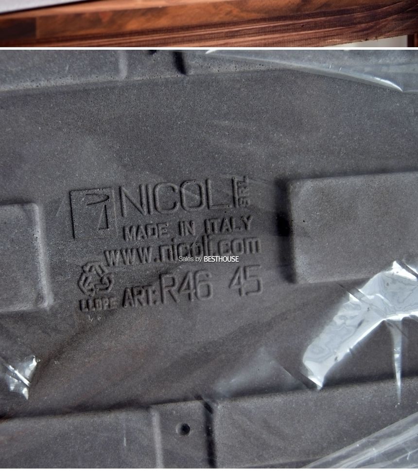 (물구멍타공(단순변심불가)-화이트) 이탈리아 니콜리 옆이넓은 직사각 PE화분.R4645 45x20x12cm/화분/정원