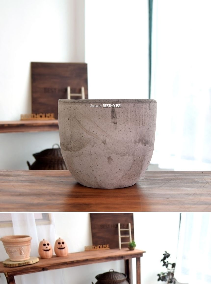 이탈리아 명품 러스틱.미분형 CM17 17x16cm 그레이/화분/정원용품/홈가드닝용품/가드닝화분/가정용화분/야