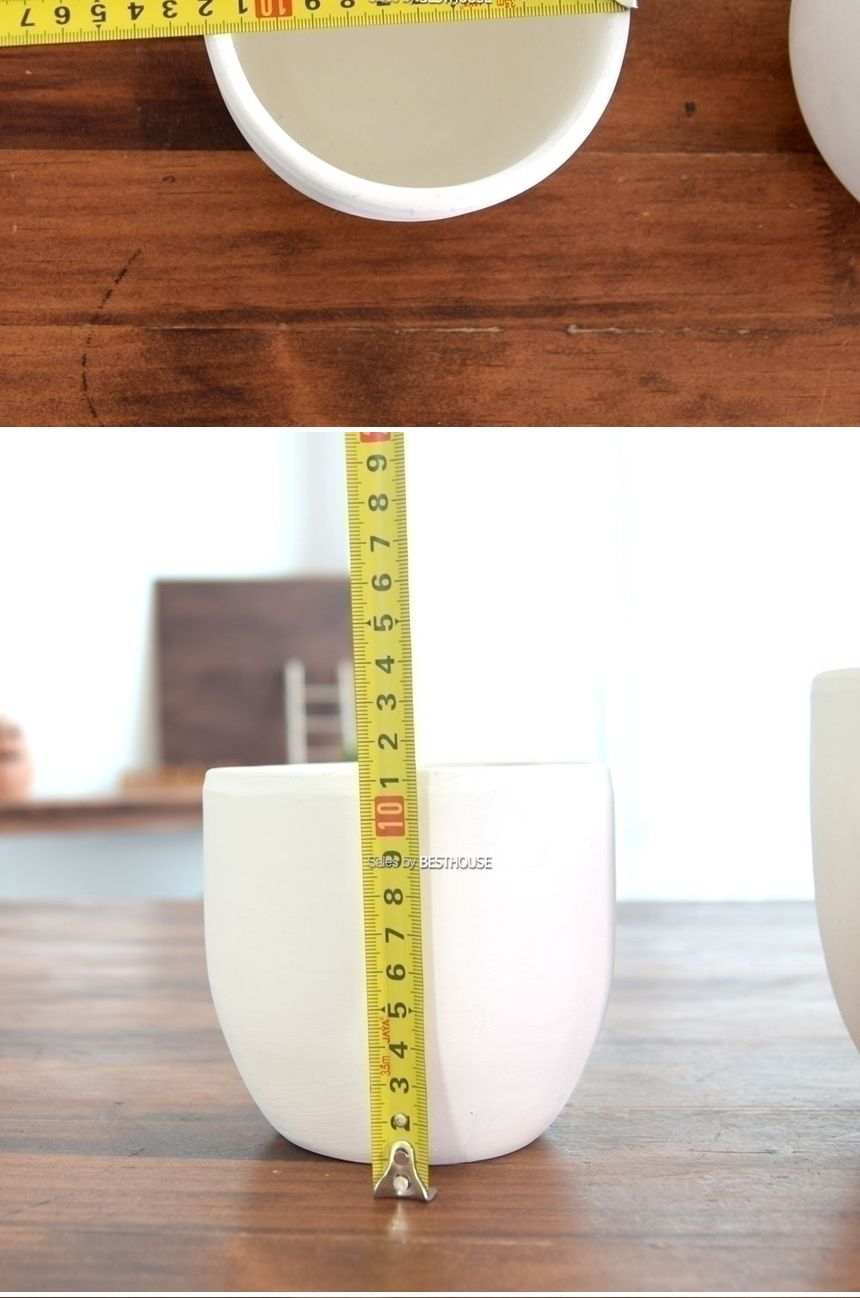 (없음(x)) 이탈리아 토분.비안코 화이트 CM12 12x11cm/화분/흙화분/토분/예쁜화분/디자인화분/인테리어화분