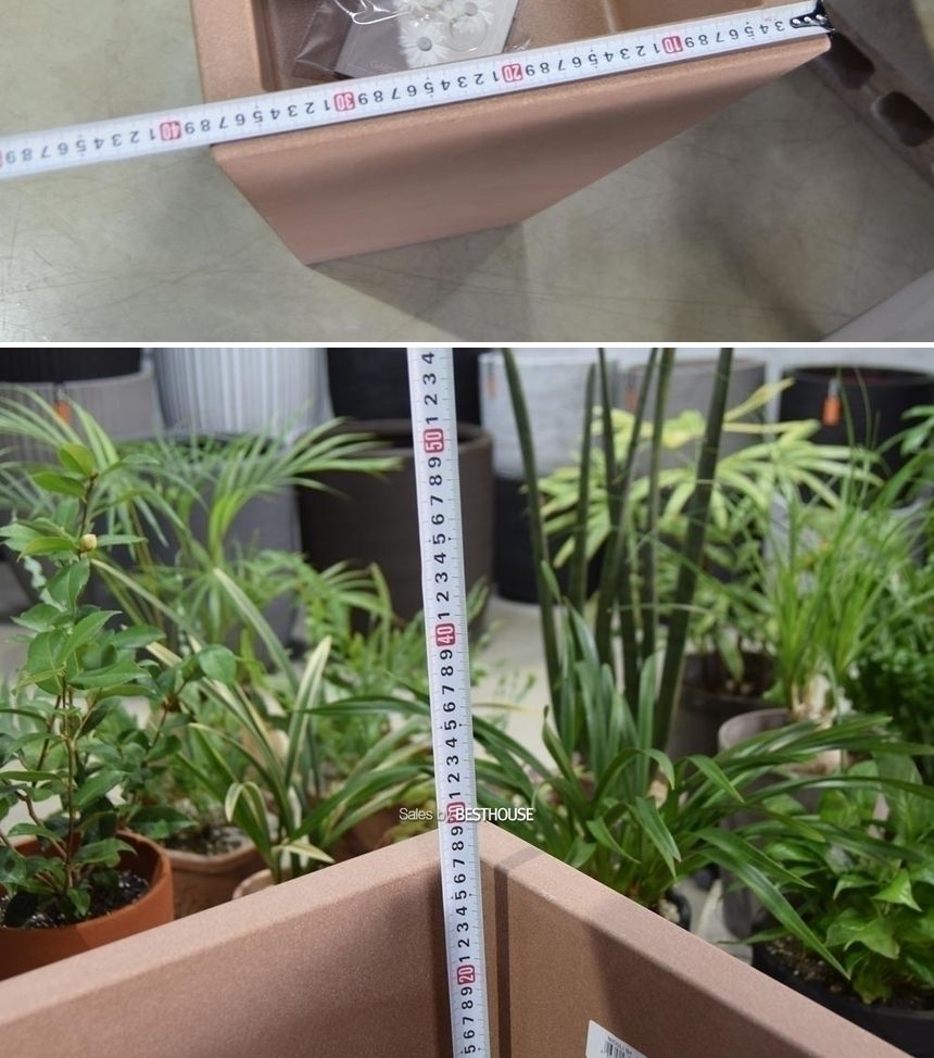 (그레이) Nicoli 이탈리아 PE 조명플랜터 화분 170사각 38x80cm/화분/정원용품/홈가드닝용품/가드닝용품/가
