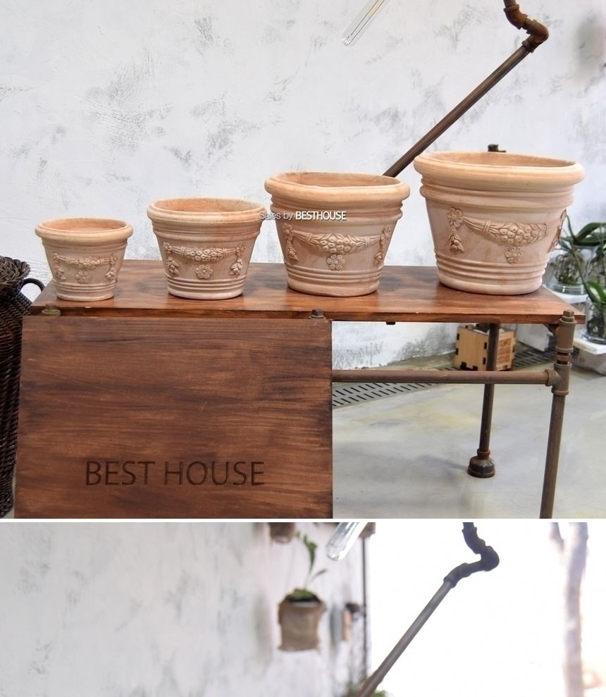 이탈리아 명품 수제토분VLF.I420 D20 20x15cm/화분/흙화분/토분/예쁜화분/디자인화분/인테리어화분/인테리