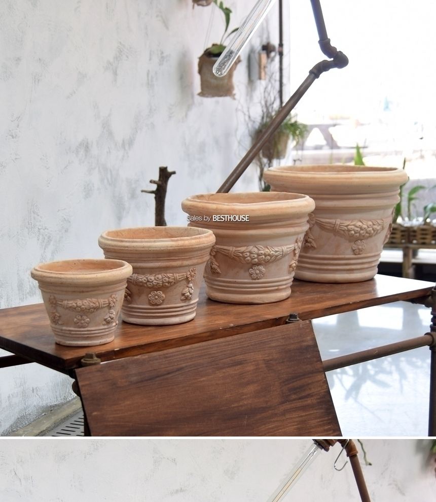 이탈리아 명품 수제토분VLF.I420 D20 20x15cm/화분/흙화분/토분/예쁜화분/디자인화분/인테리어화분/인테리