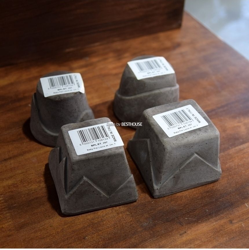(사각-물구멍O(변심반품X)) 이탈리아 명품 수제토분미니 다육이 BPL.ET207 7x5cm/화분/흙화분/토분/예쁜화