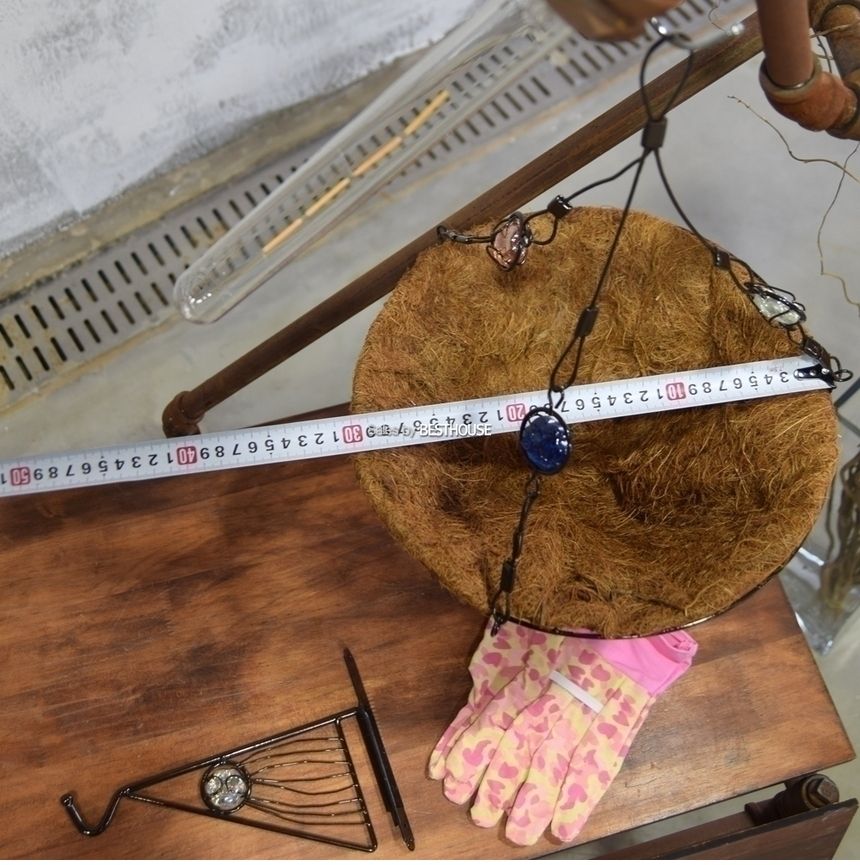벽걸이 겸용 행잉 코코넛 바구니 30cm 블랙/화분/토분/예쁜토분/빈티지토분/원예용품/정원용품/분갈이화분/