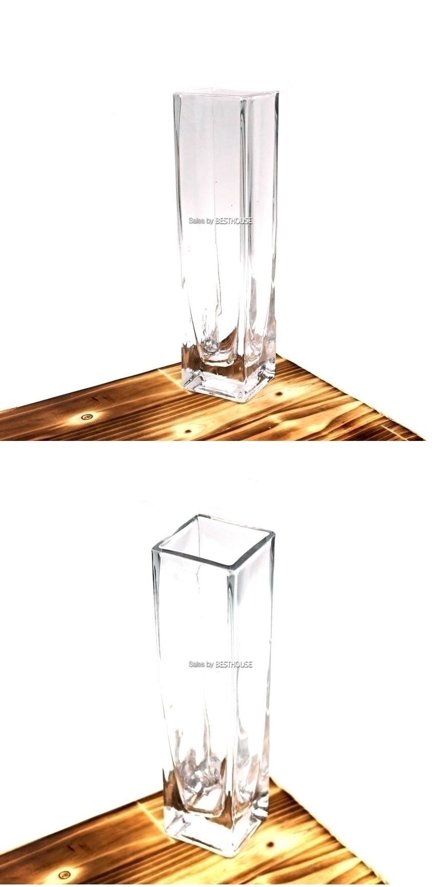 유리화분 화병 수반 N0520S (긴사각) 5x5x20cm
