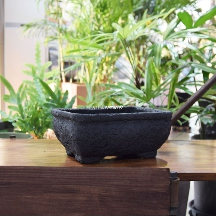 화산석 화분 직사각 24x18x11cm/화분/정원용품/홈가드닝용품/가드닝용품/가정용화분/식물화분/꽃화분/식물