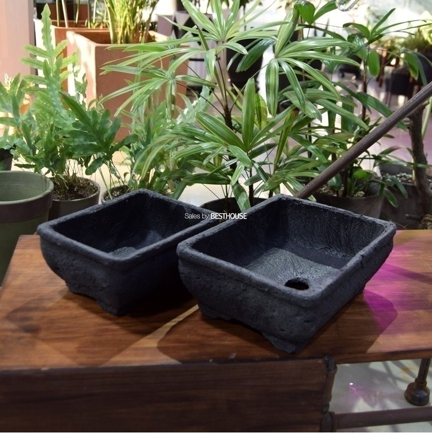 화산석 화분 직사각 24x18x11cm/화분/정원용품/홈가드닝용품/가드닝용품/가정용화분/식물화분/꽃화분/식물