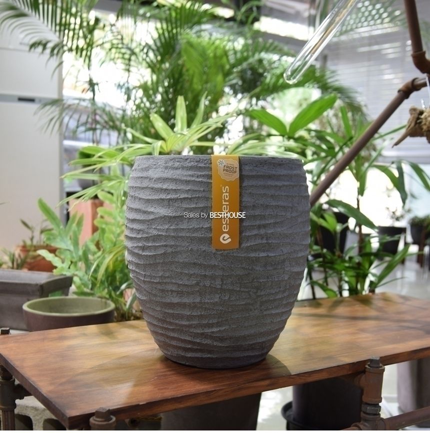 esteras 실외용 FRP 대형타원화분 28x30cm Timaru/화분/정원용품/홈가드닝용품/가드닝화분/가정용화분/야외