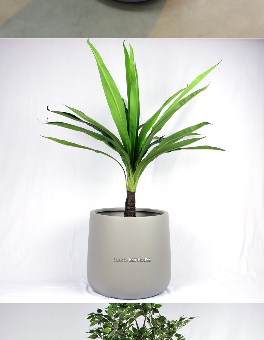 (물구멍X) 모던 FRP 단지형 HP1087 D18 18X18cm 네추럴시멘트/화분/정원용품/홈가드닝용품/가드닝화분/가정