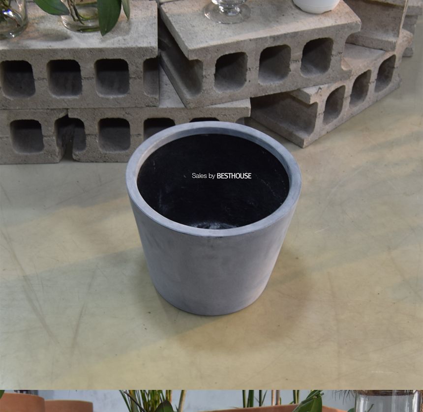 (물구멍타공(단순변심불가)) 모던 FRP 민자형 화분 HP1068 41x37cm 플랜터/화분/정원용품/홈가드닝용품/가