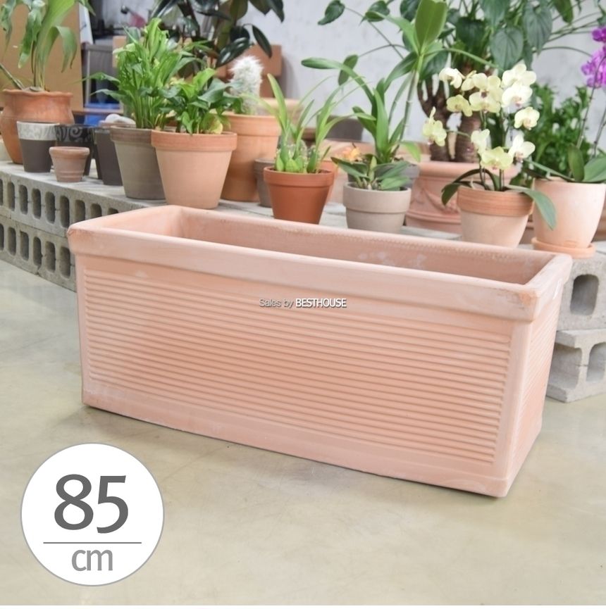 초대형 토분화분 옆이넓은 직사각 85x35x35cm 아레나/화분/흙화분/토분/예쁜화분/디자인화분/인테리어화분/