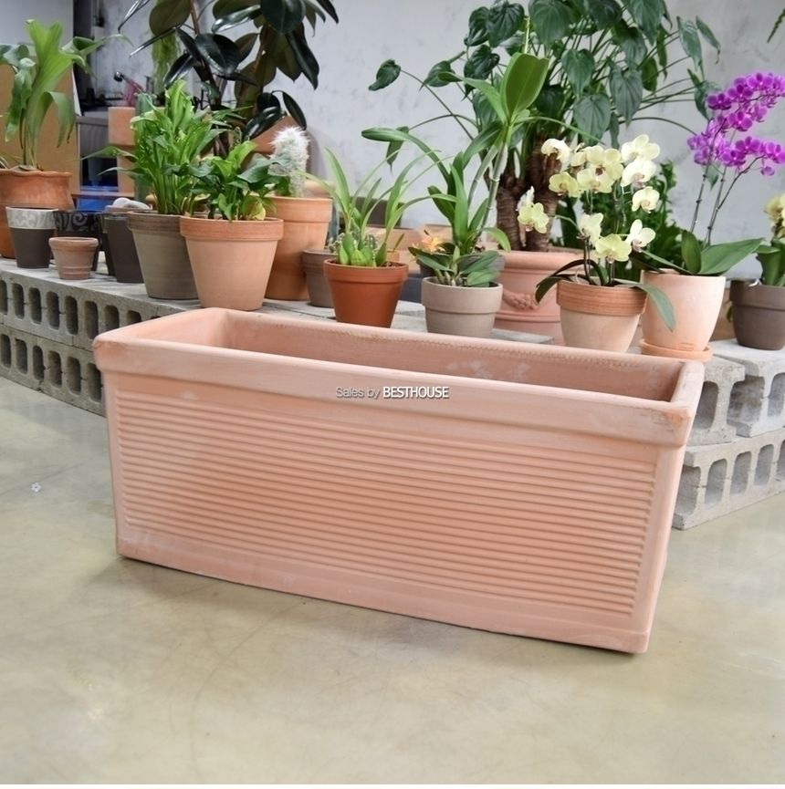 초대형 토분화분 옆이넓은 직사각 85x35x35cm 아레나/화분/흙화분/토분/예쁜화분/디자인화분/인테리어화분/