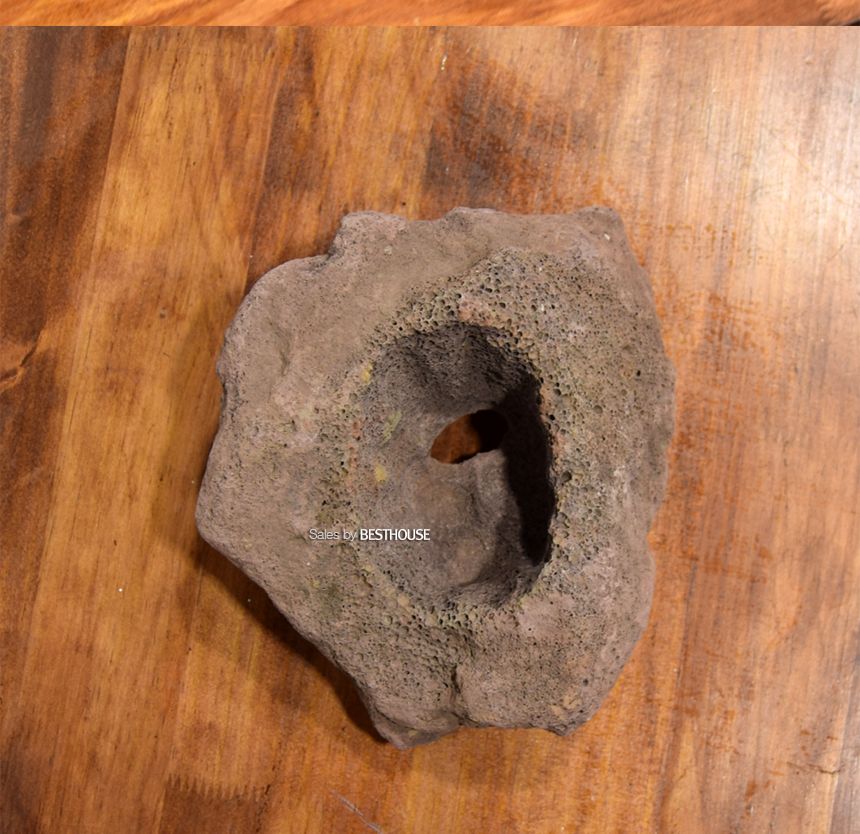 석부작용 화산석 (2호.중) 약 15cm/화분/정원용품/홈가드닝용품/분재화분/분재용화분/낮은화분/낮은분재화
