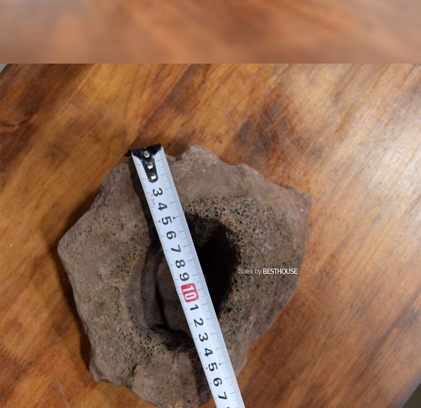 석부작용 화산석 (2호.중) 약 15cm/화분/정원용품/홈가드닝용품/분재화분/분재용화분/낮은화분/낮은분재화
