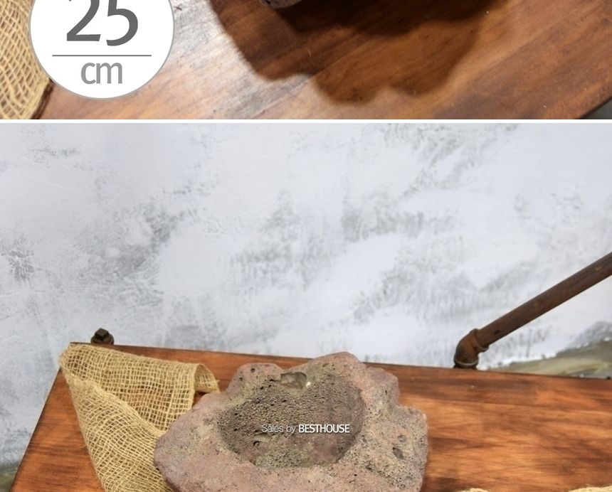 석부작용 화산석 (3호.대) 약 25cm/화분/정원용품/홈가드닝용품/분재화분/분재용화분/낮은화분/낮은분재화