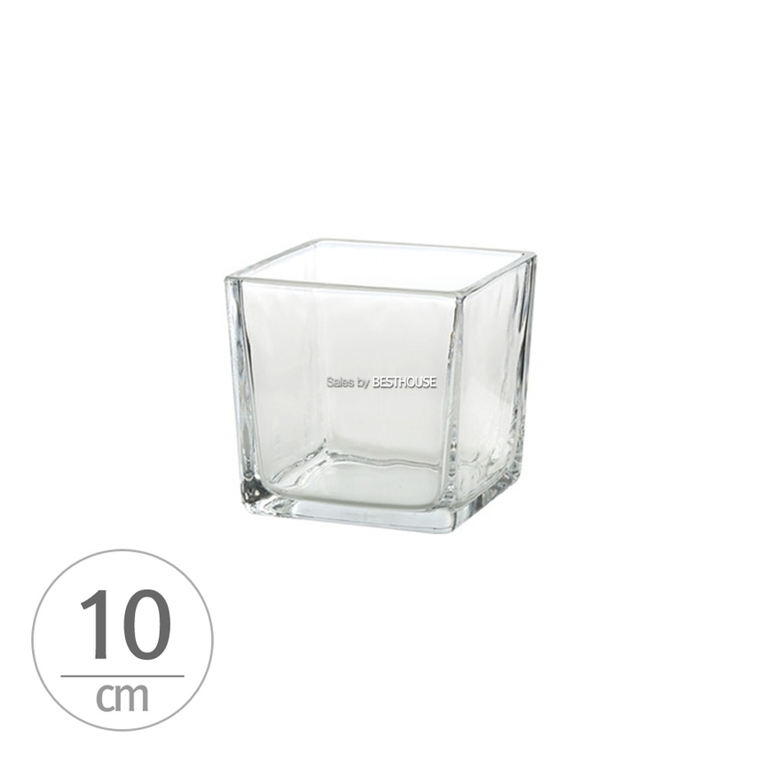 유리화분 화병 수반 SH10x10x10 (정사각)/수반/화병/인테리어수반/인테리어화병/디자인수반/디자인화병/꽃