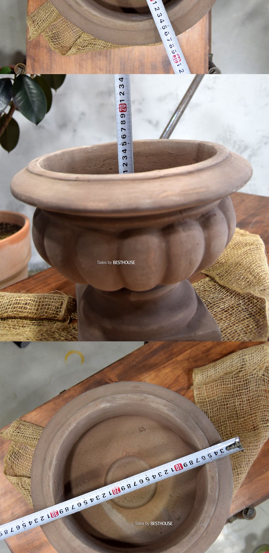 이태리풍 토분화분 NV41R 33x25cm 레드브라운/화분/도기/도기화분/토분/인테리어화분/분갈이/분갈이화분/분