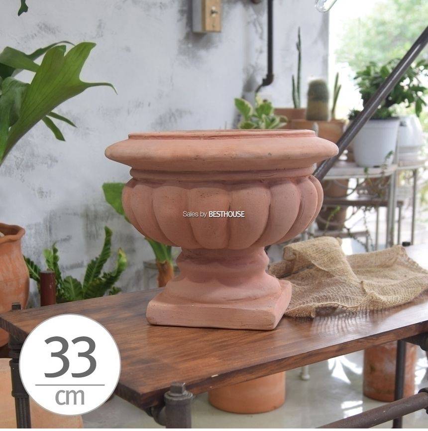 이태리풍 토분화분 NV41R 33x25cm 레드브라운/화분/도기/도기화분/토분/인테리어화분/분갈이/분갈이화분/분