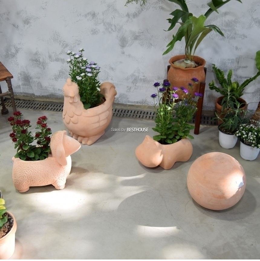 인테리어 토분-볼구 30x30cm/화분/인테리어화분/장식용화분/흙화분/토화분/토분/장식용토분/인테리어토분/