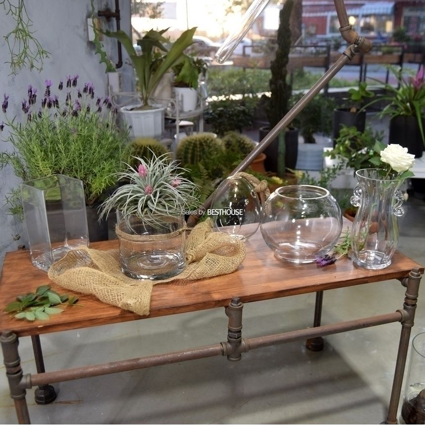 유리화분 화병 수반 SH15x15 (정원형)/수반/화병/인테리어수반/인테리어화병/디자인수반/디자인화병/꽃병/