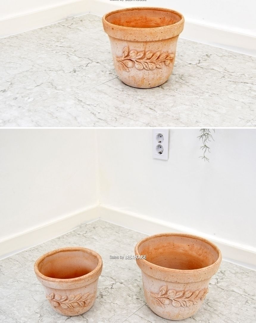 이탈리아 명품 수제토분올리브(2호) 25x20cm/화분/흙화분/토분/예쁜화분/디자인화분/인테리어화분/인테리어