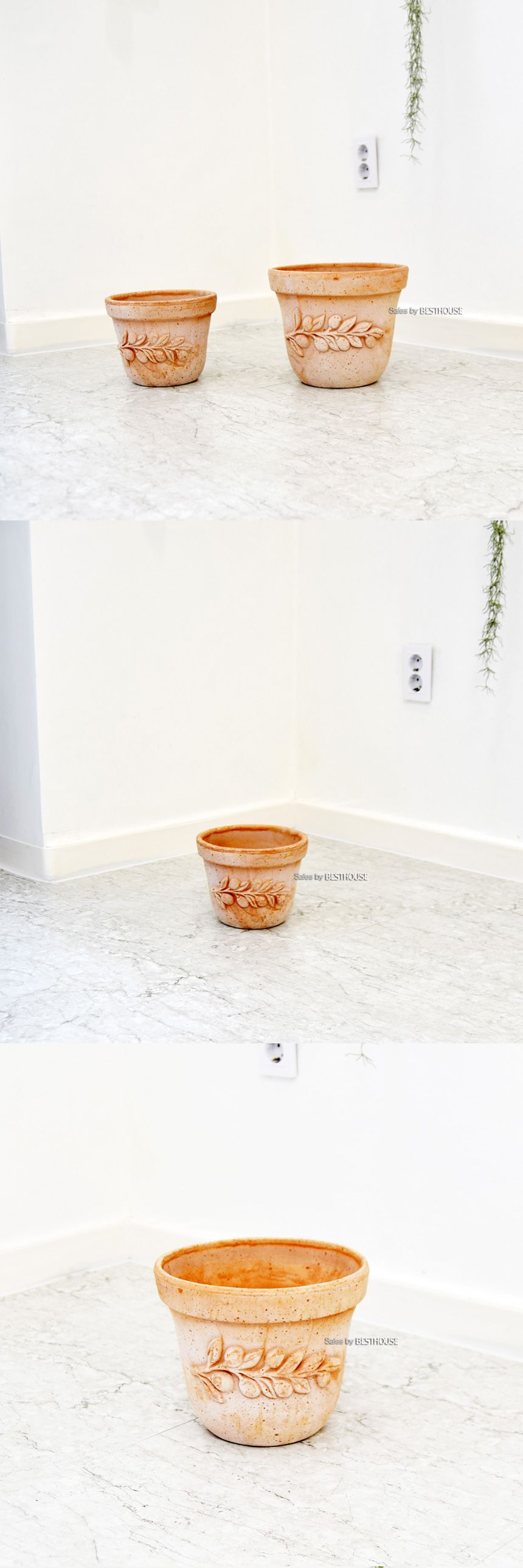 이탈리아 명품 수제토분올리브(1호) 20x15cm/화분/흙화분/토분/예쁜화분/디자인화분/인테리어화분/인테리어