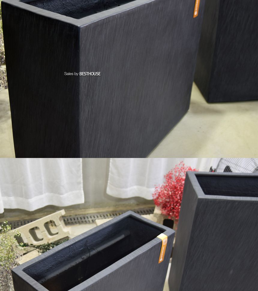esteras 실외용 FRP 대형직사각 시스템플랜터 화분 80x30x68cm/화분/정원용품/홈가드닝용품/가드닝화분/가