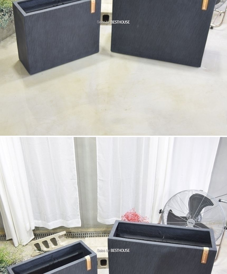 esteras 실외용 FRP 대형직사각 시스템플랜터 화분 64x25x54cm/화분/정원용품/홈가드닝용품/가드닝화분/가