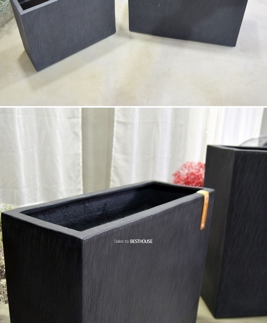 esteras 실외용 FRP 대형직사각 시스템플랜터 화분 64x25x54cm/화분/정원용품/홈가드닝용품/가드닝화분/가