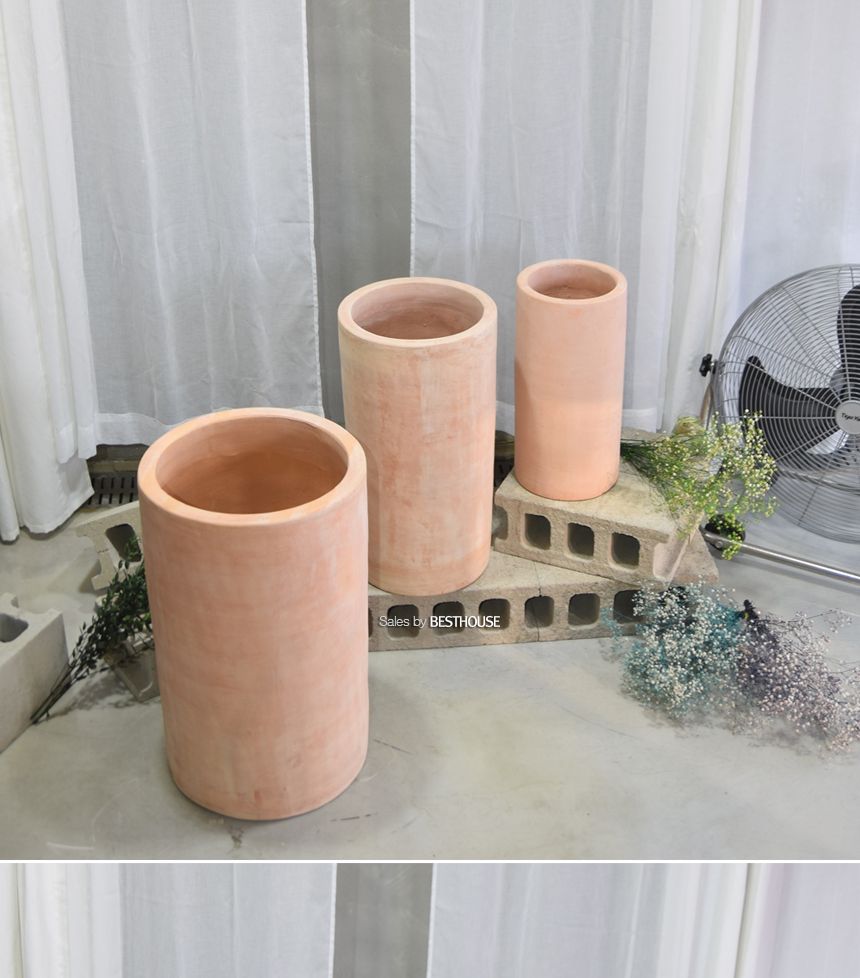 3개셋트 베트남 토분 화분 CV0305 긴정원형23 31 40cm/화분/흙화분/토분/예쁜화분/디자인화분/인테리어화분