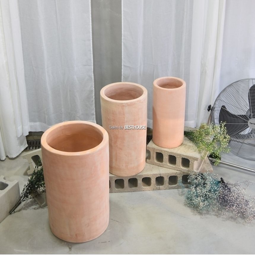 3개셋트 베트남 토분 화분 CV0305 긴정원형23 31 40cm/화분/흙화분/토분/예쁜화분/디자인화분/인테리어화분