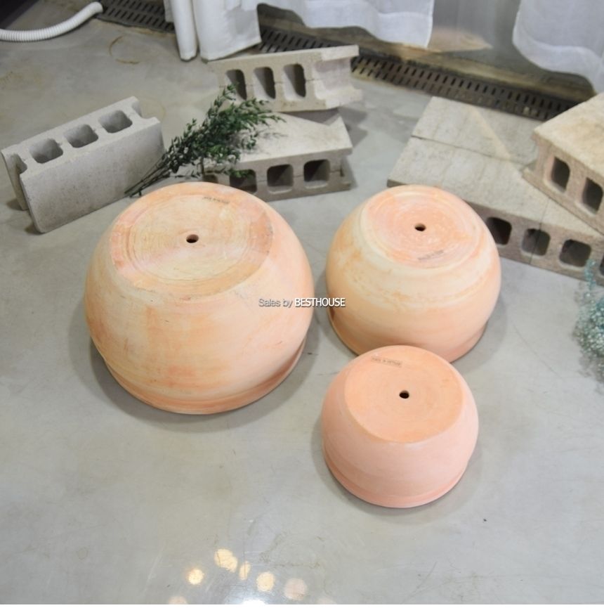 3개셋트 베트남 토분 화분 CV0303 넓은단지30 39 48cm/화분/흙화분/토분/예쁜화분/디자인화분/인테리어화분