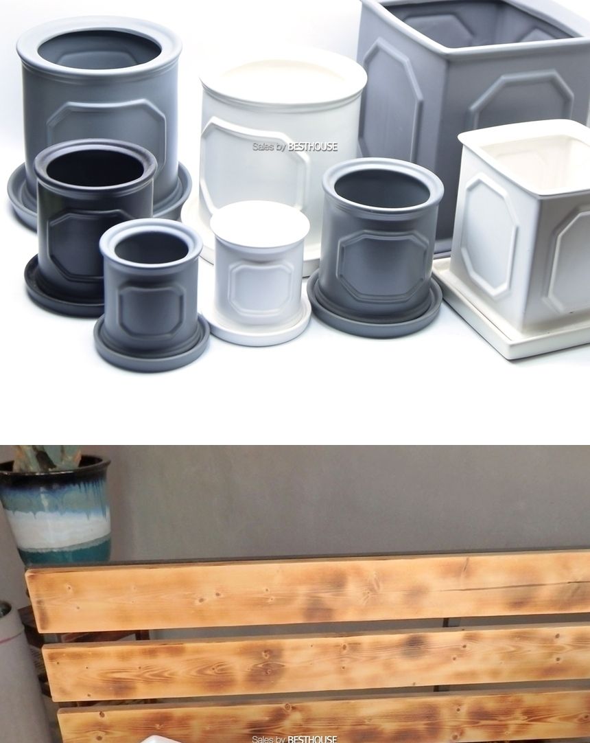 ((원형) 11x11 블랙) 모던 도기 몰딩 화분 R11 11x11cm/화분/네모화분/사각화분/미니화분/토기화분/도기화