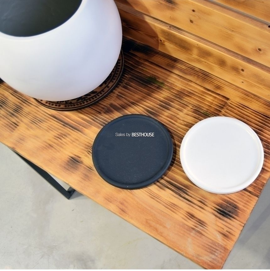 (블랙) 모던 수지 마블 단지 화분 20x24cm/모던화분/모던도기화분/화분/토분/흑화분/흙화분/옹기화분/주물