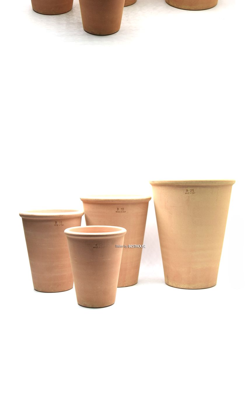 이탈리아 토분.바소 GARDA(꼬깔) 아레나 R13 13x16cm/화분/흙화분/토분/예쁜화분/디자인화분/인테리어화분/