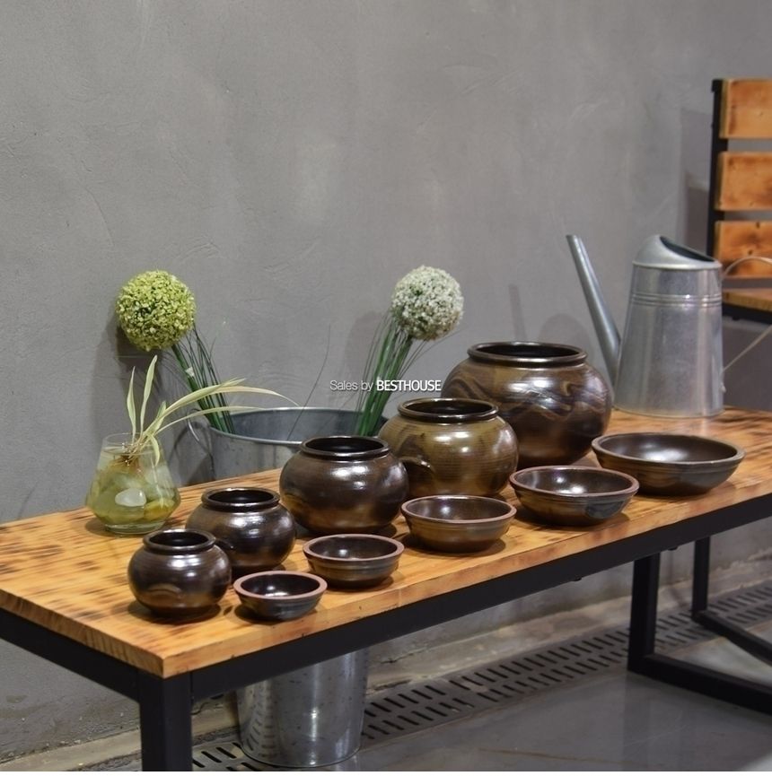 미니 옹기 항아리 양념병 다육이화분 (4호)10x10cm/미니화분/화분/옹기화분/옹기미니화분/다육화분/다육미