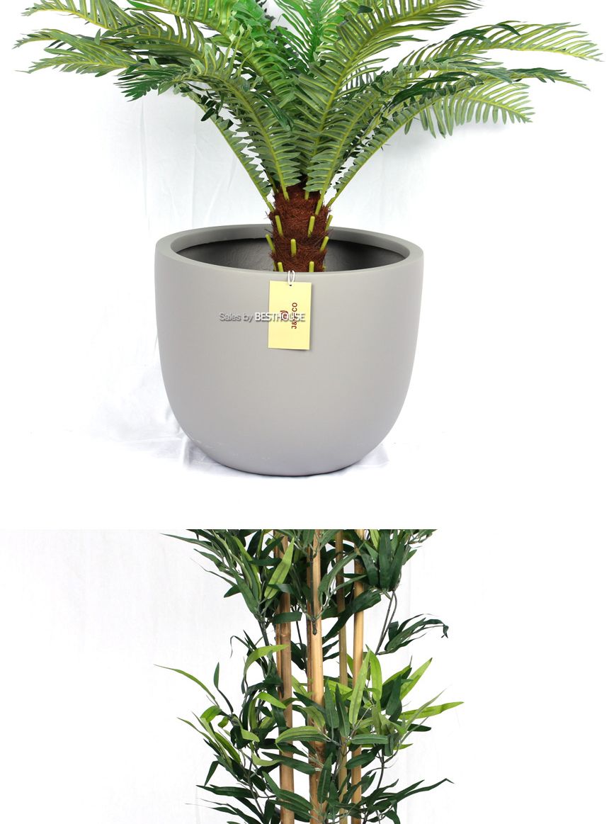 (물구멍타공(단순변심불가)) 모던 FRP 초대형화분 단지형 HP1083 D70 70x64cm 네추럴시멘트/화분/정원용품/