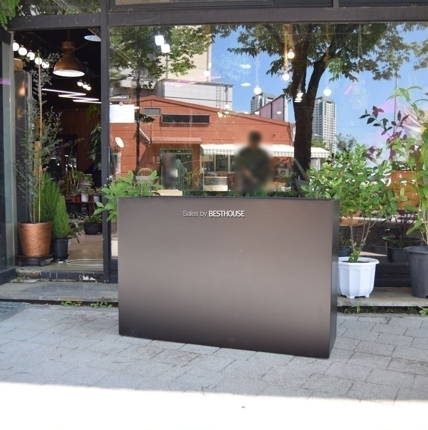 (블랙) 모던 FRP 초대형화분 옆이넓은 직사각 HP1036 122x38x82cm/화분/정원용품/홈가드닝용품/가드닝화분/