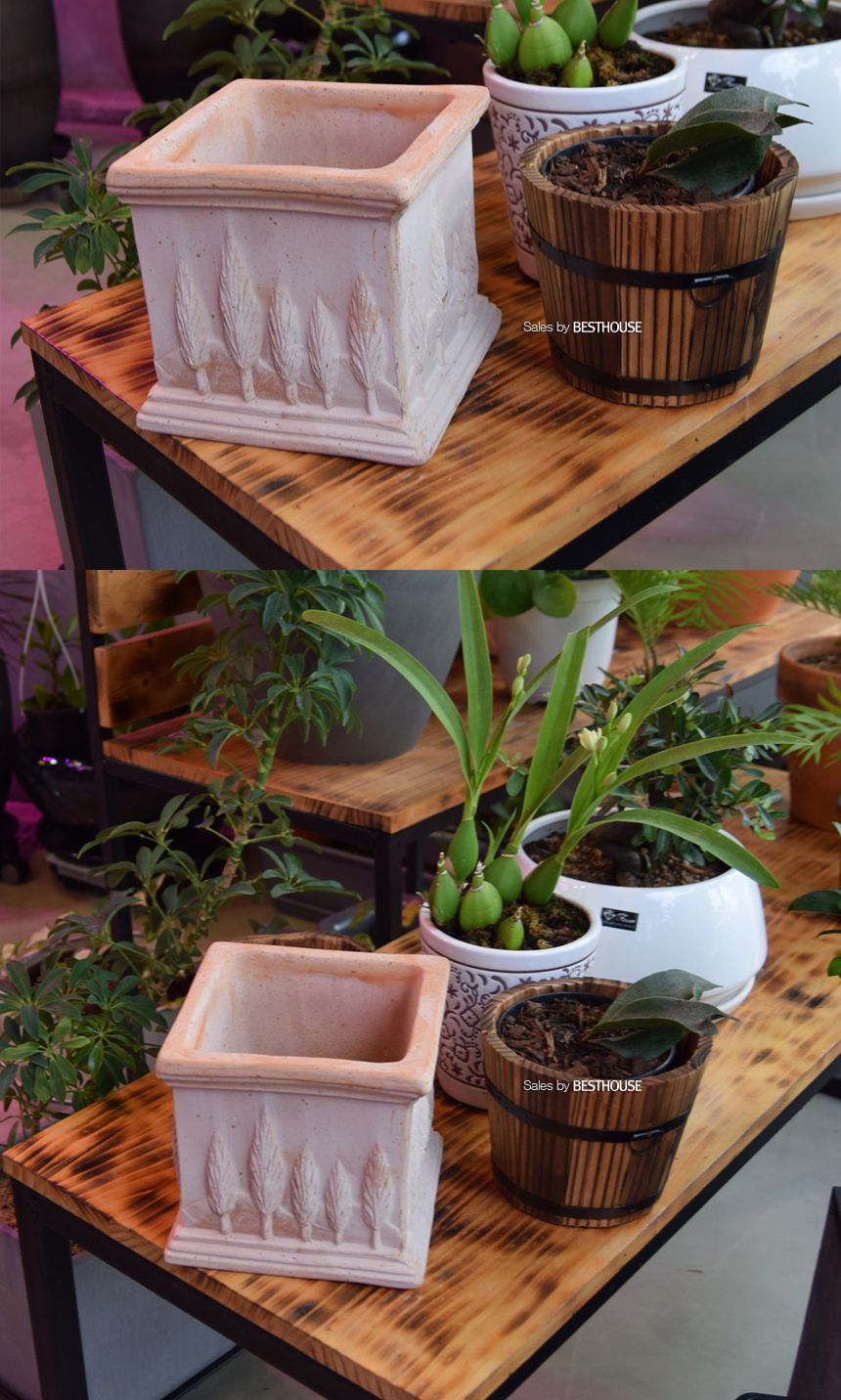 이탈리아 명품 수제토분QCI8817 16x16x16cm/화분/토기화분/도기화분/흙화분/주물럭화분/예쁜화분/옹기화분/