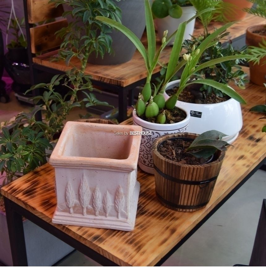 이탈리아 명품 수제토분QCI8817 16x16x16cm/화분/토기화분/도기화분/흙화분/주물럭화분/예쁜화분/옹기화분/
