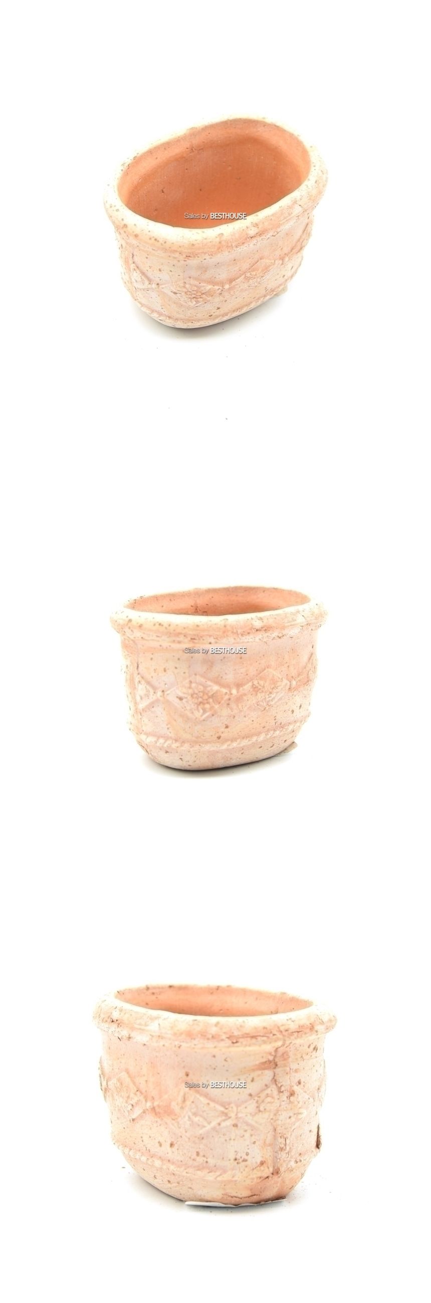 (물구멍 o(단순변심불가)) 이탈리아 명품 수제토분미니 다육이 BPI108-05 8x6cm/화분/토기화분/도기화분/흙