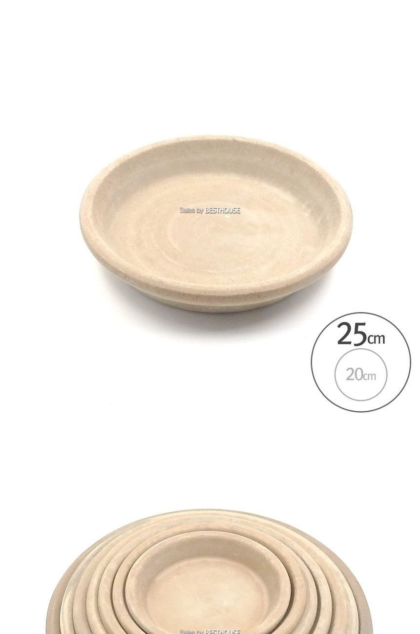 이탈리아 토분.화분받침 VG(그레이)R25 내경20 외경25cm/화분받침/화분받침대/토분받침/토분받침대/흙화분