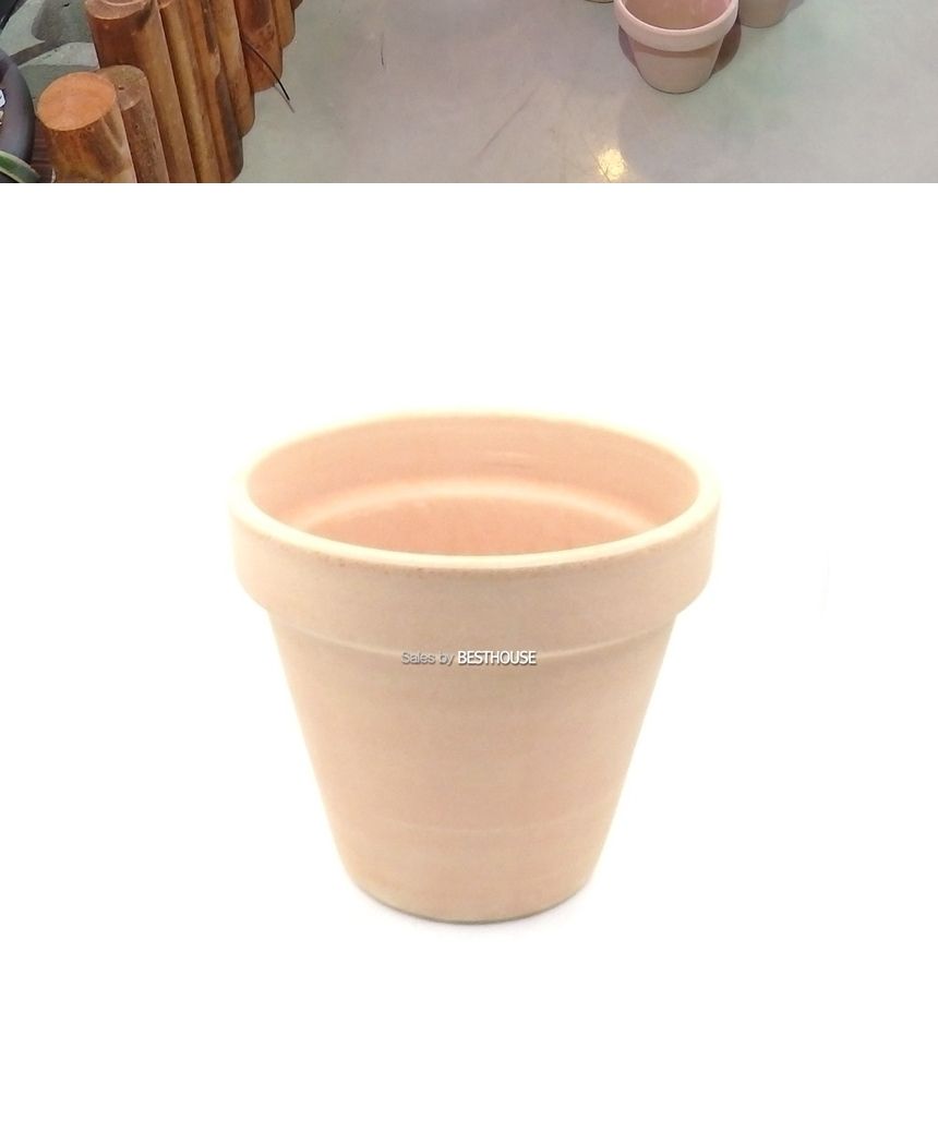이탈리아 토분.기본형 바소 아레나(베이지)R21 21x19cm/화분/흙화분/토분/예쁜화분/디자인화분/인테리어화