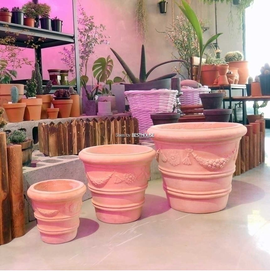 3개셋이태리풍 토분화분 NV06 19x17 29x26 39x33cm/화분/흙화분/토분/예쁜화분/디자인화분/인테리어화분/인