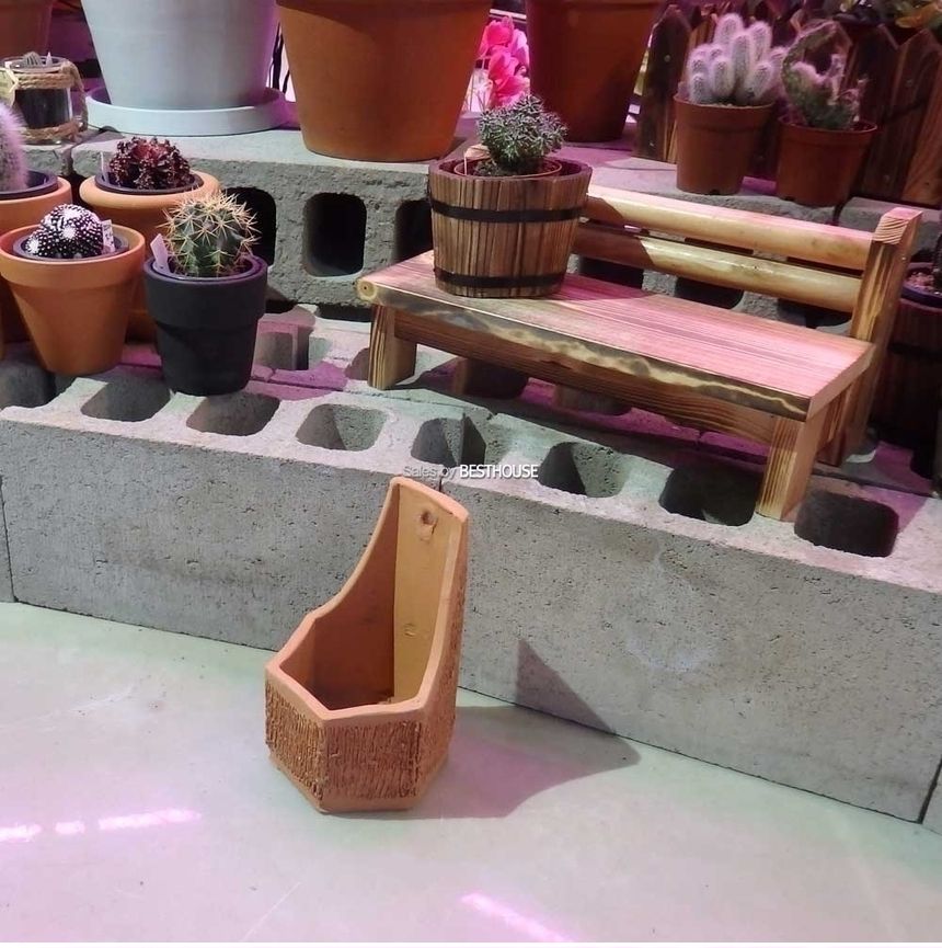 벽걸이용 육각 토분 화분 14x22cm (와인걸이)/벽걸이화분/토분화분/육각화분/벽걸이와인걸이/와인꽂이/화분
