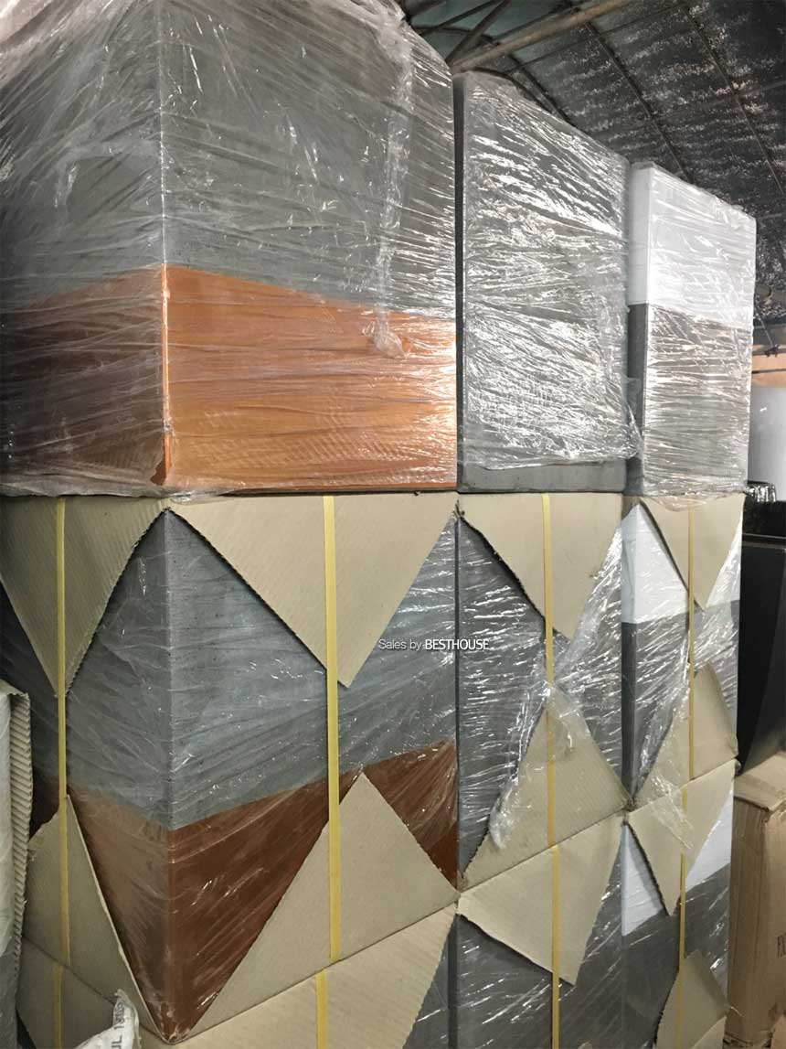 (골드 투톤) 3개셋모던 시멘트화분 초대형 긴사각 C3L01 24x24x30 32x32x40 40x40x50cm/모던화분/모던사각