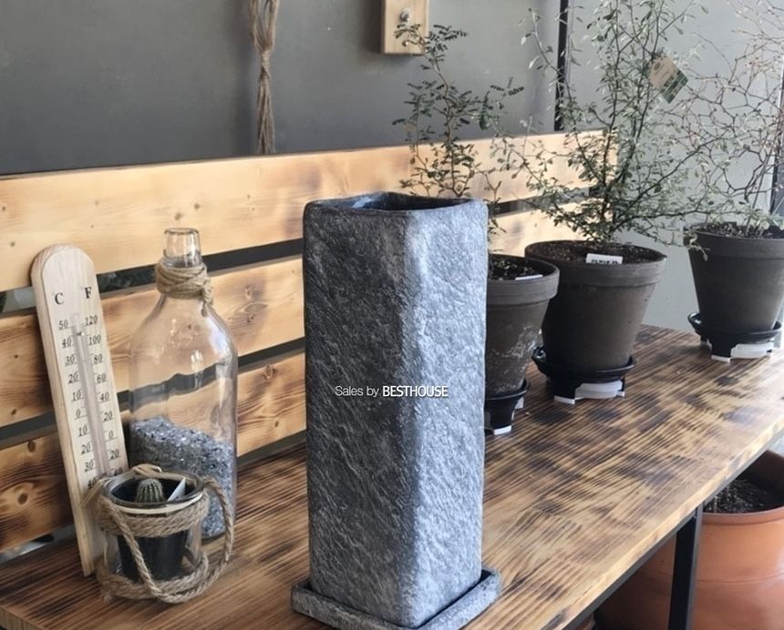 빈티지 시멘트 화분 긴정사각 10x10x30cm/화분/네모화분/사각화분/모던사각화분/예쁜사각화분/토기화분/도